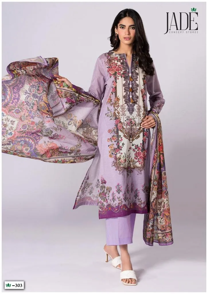 Jade Solitare Crimson Exclusive Heavy Lawn Colleciton Vol-3 (380x06)