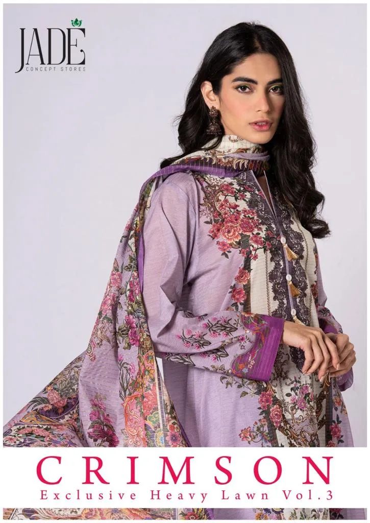 Jade Solitare Crimson Exclusive Heavy Lawn Colleciton Vol-3 (380x06)