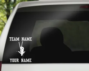 Jumping Skiier Car Window Decal