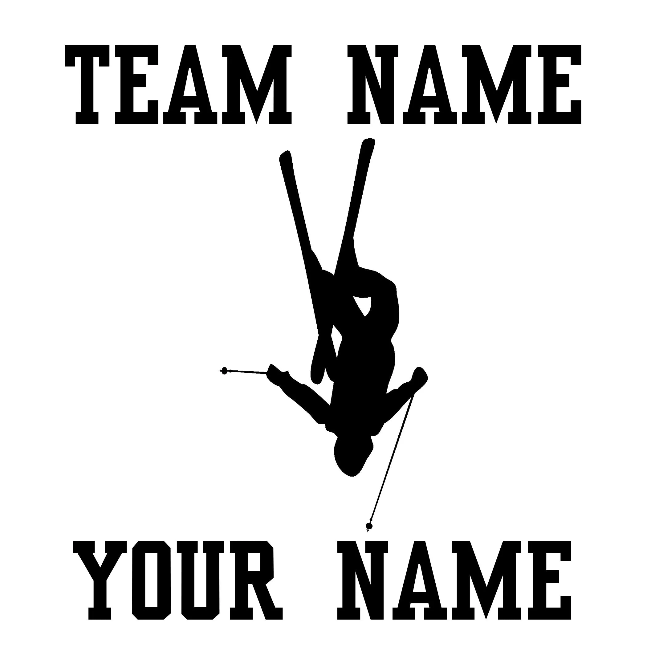 Jumping Skiier Car Window Decal