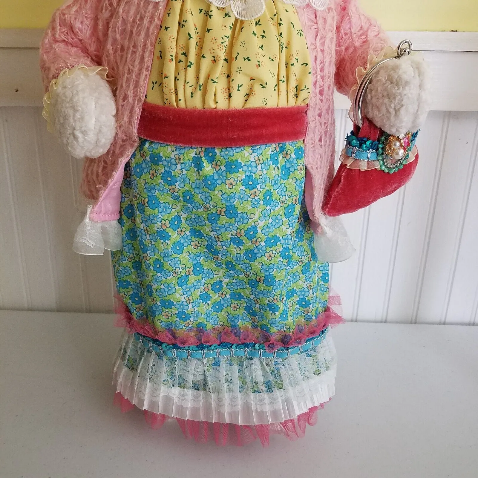 Karen Didion Originals Spring Collection Bunny Figurine 20in Glam Elegant Easter