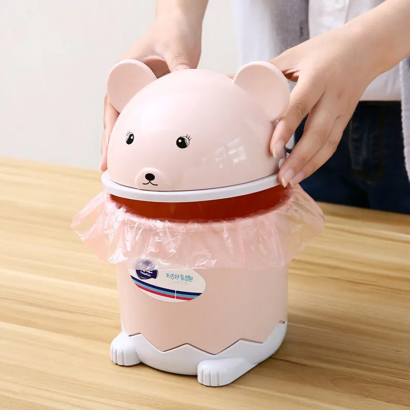 Kawaii Cute Table Trash Bin