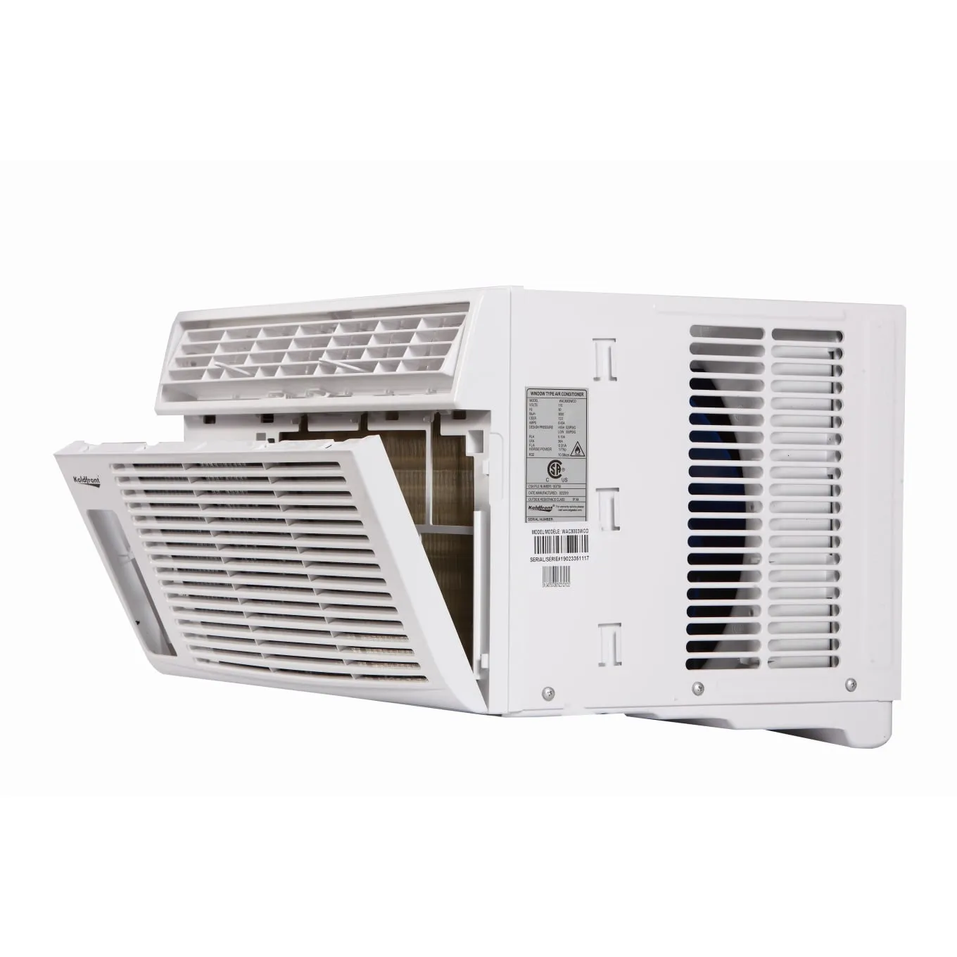 Koldfront WAC8003WCO 8000 BTU 115V Window Air Conditioner in White