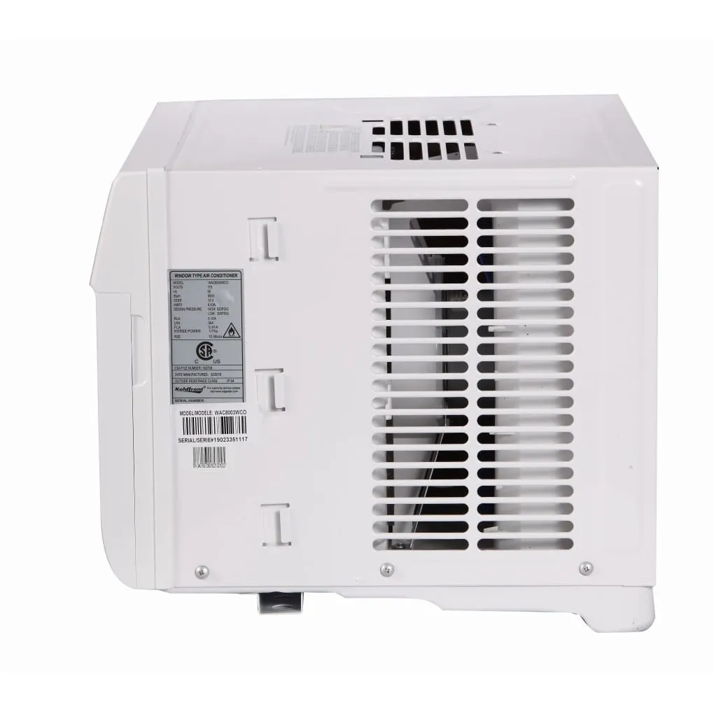 Koldfront WAC8003WCO 8000 BTU 115V Window Air Conditioner in White