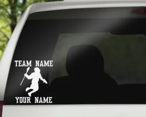 Lacrosse Car Window Decal - Male