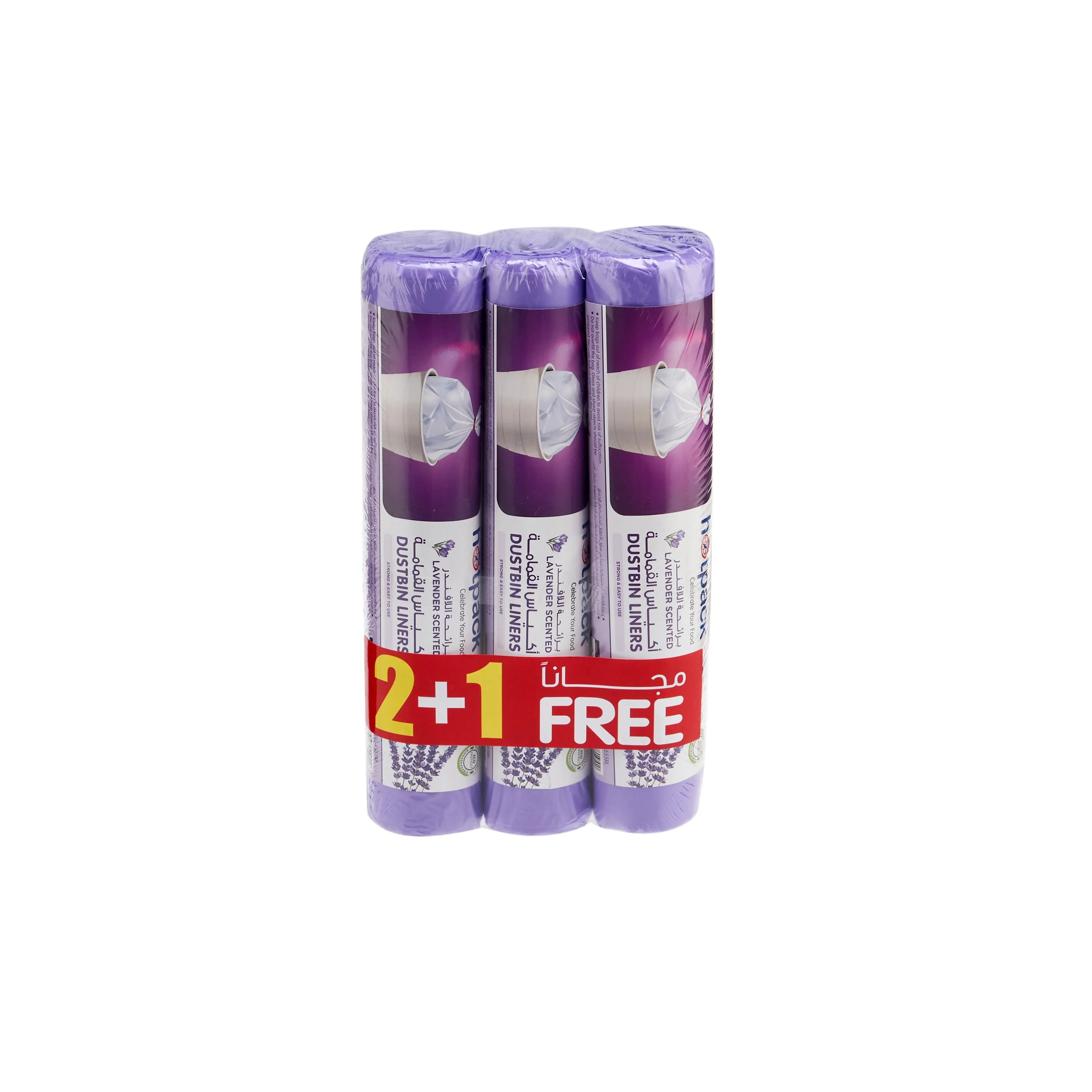 Lavender Scented Dustbin Bag 45X55 CM 2 1 Free