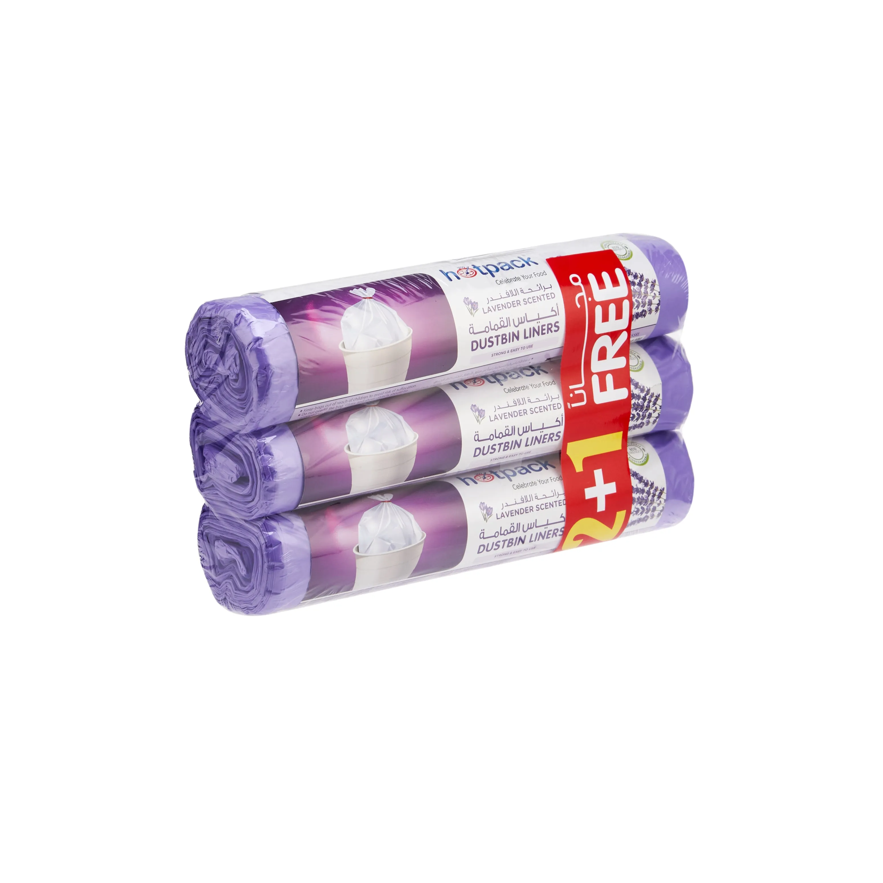 Lavender Scented Dustbin Bag 45X55 CM 2 1 Free