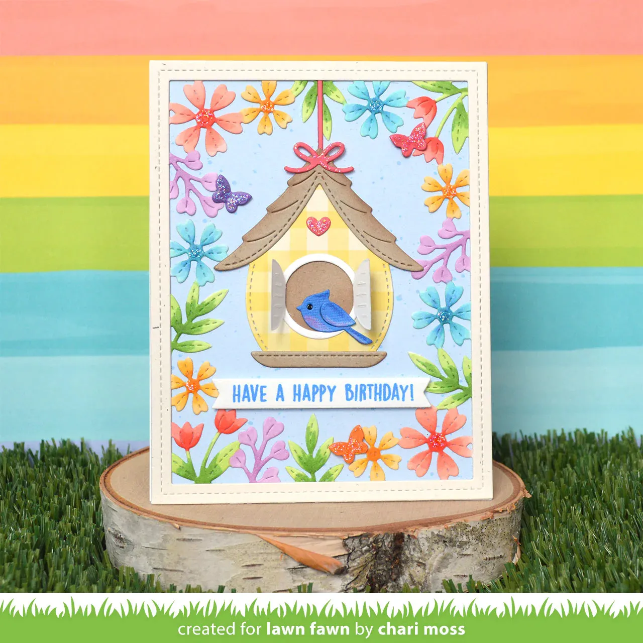 Lawn Fawn - Build-A-Birdhouse - lawn cuts