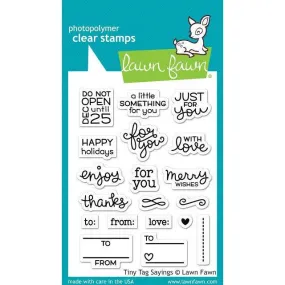 Lawn Fawn - Clear Stamps - Tiny Tag Sayings