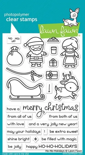 Lawn fawn-Ho-Ho-Holiday-Clear Stamp Set