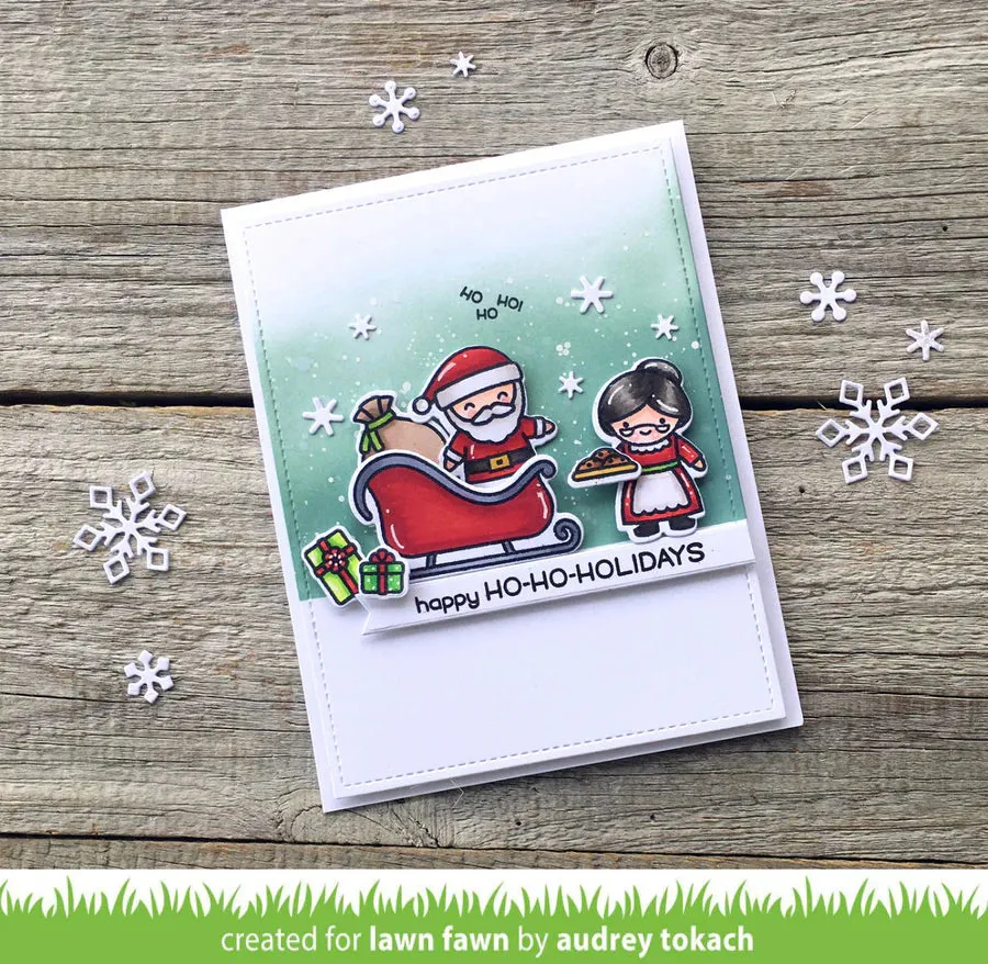 LAWN FAWN: Ho Ho Holidays | Coloring Stencil