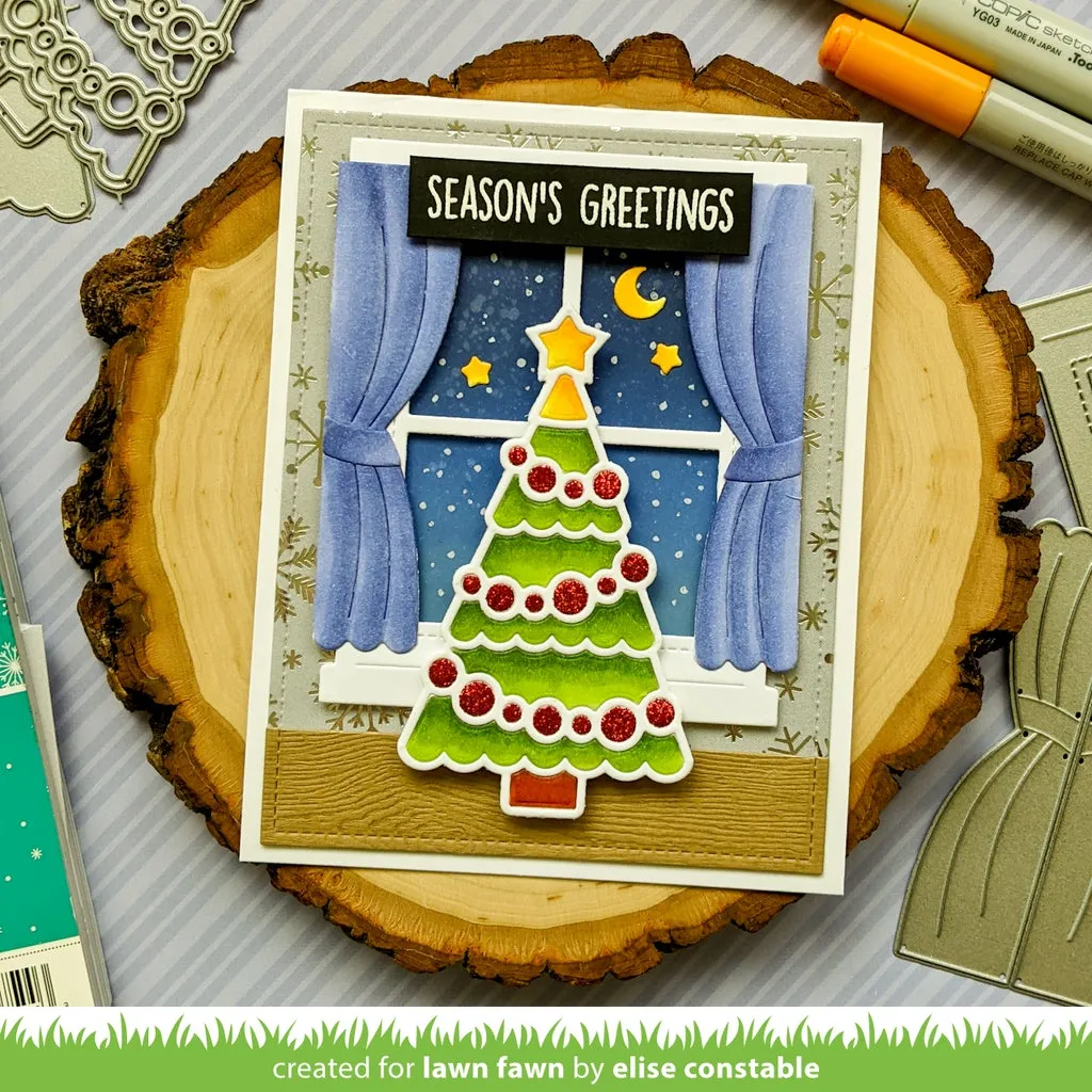 Lawn Fawn - Jolly Christmas Tree - lawn cuts