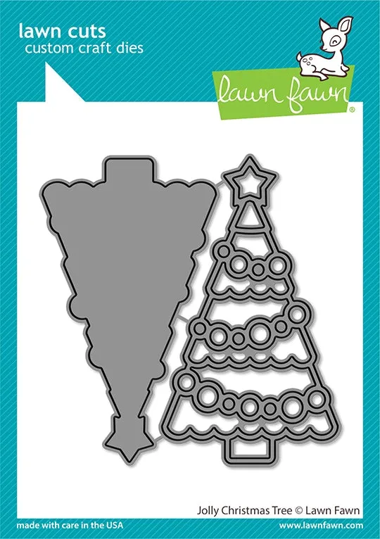Lawn Fawn - Jolly Christmas Tree - lawn cuts