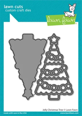 Lawn Fawn - Jolly Christmas Tree - lawn cuts