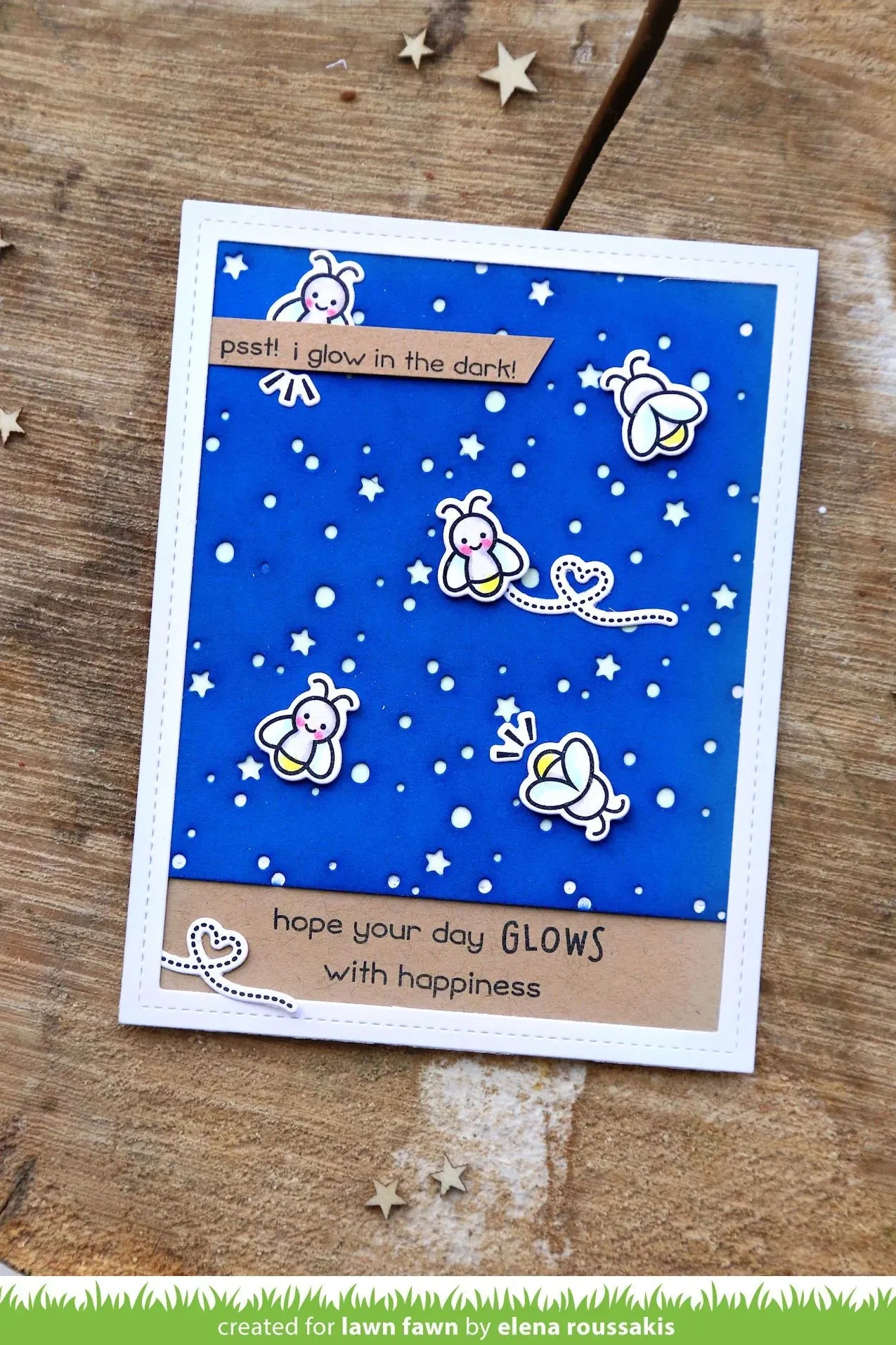Lawn Fawn - little fireflies - clear stamp set