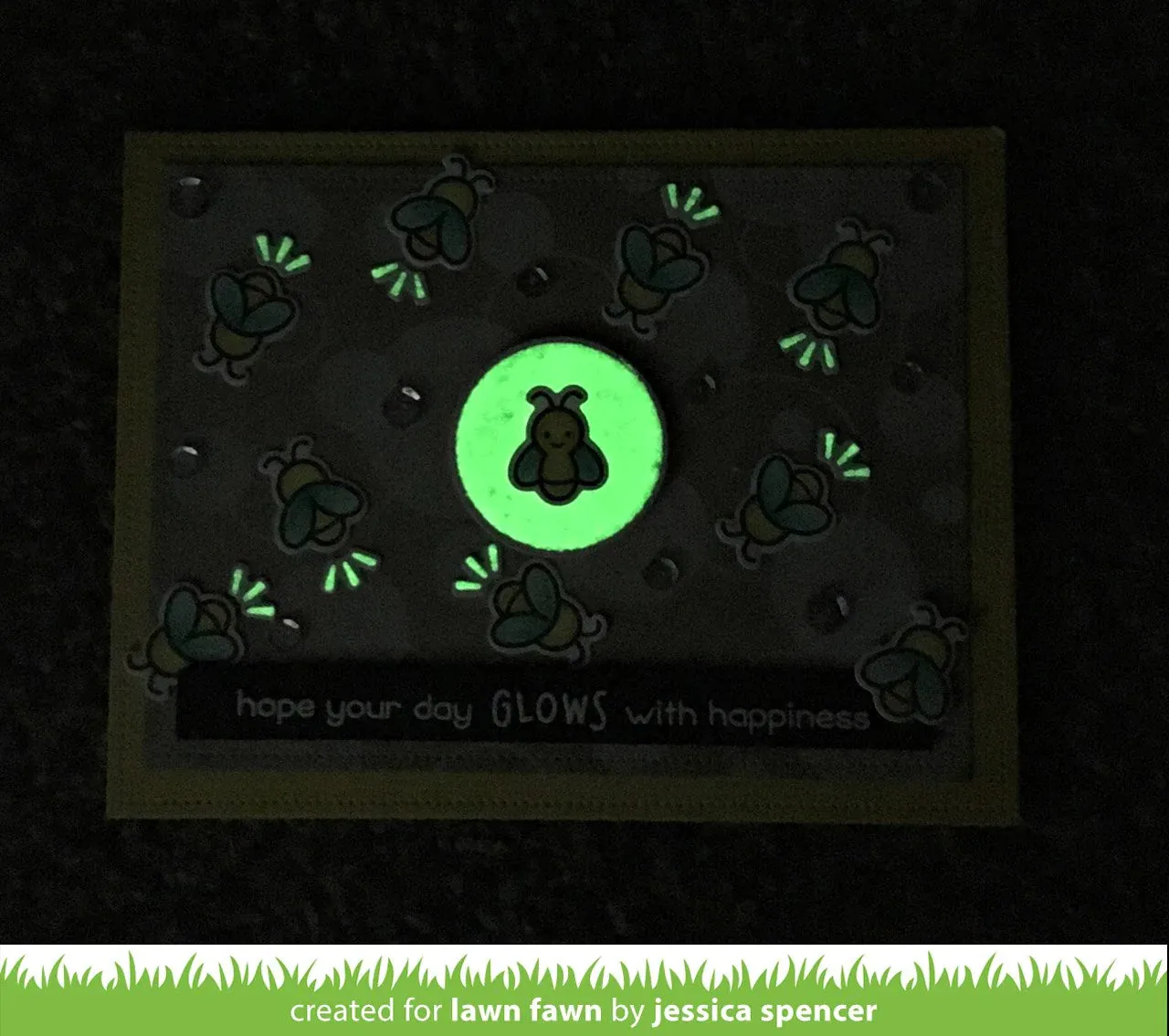 Lawn Fawn - little fireflies - clear stamp set