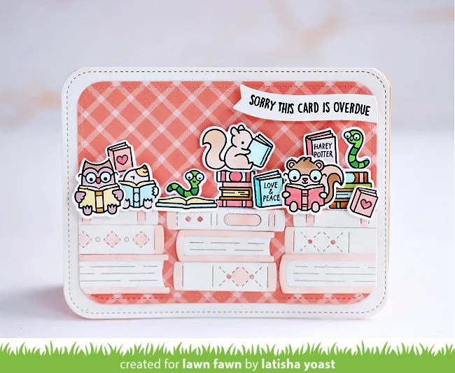 LAWN FAWN: Little Woodland Library | Coloring Stencil
