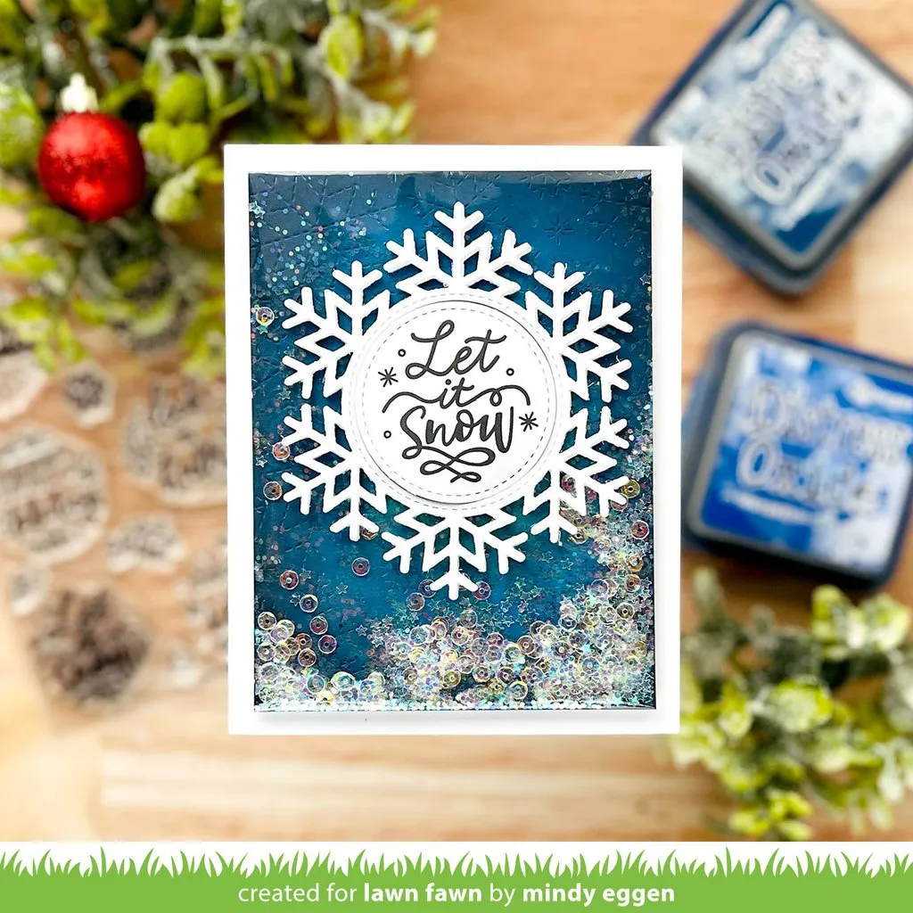 Lawn Fawn - Magic Iris Snowflake Add-on - lawn cuts