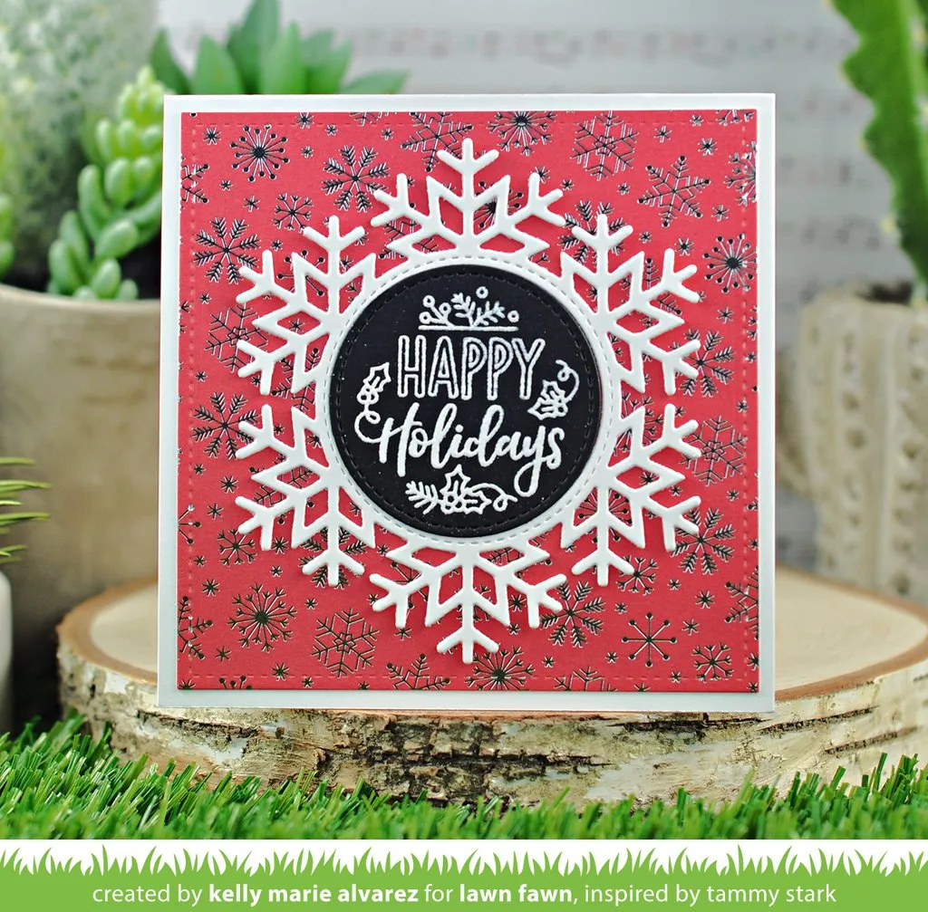 Lawn Fawn - Magic Iris Snowflake Add-on - lawn cuts