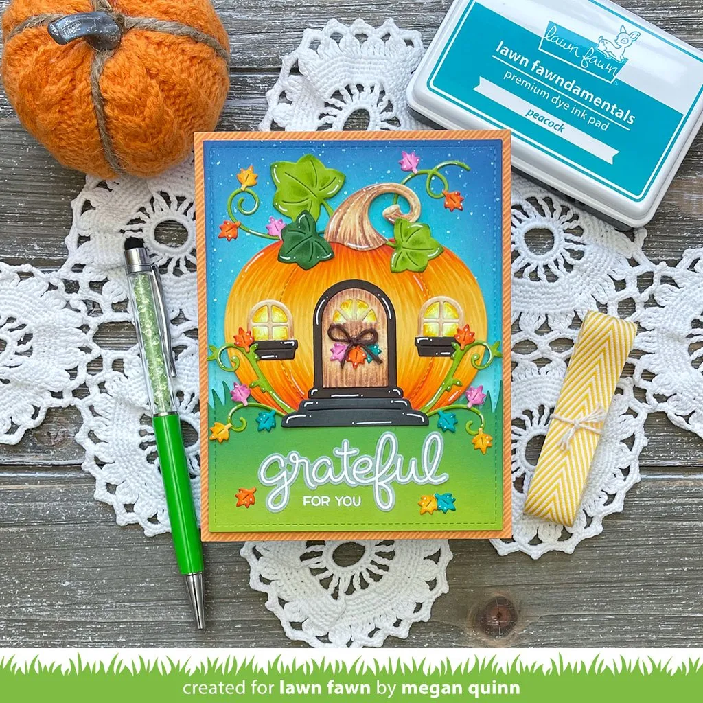 Lawn Fawn - Pumpkin House - lawn cuts