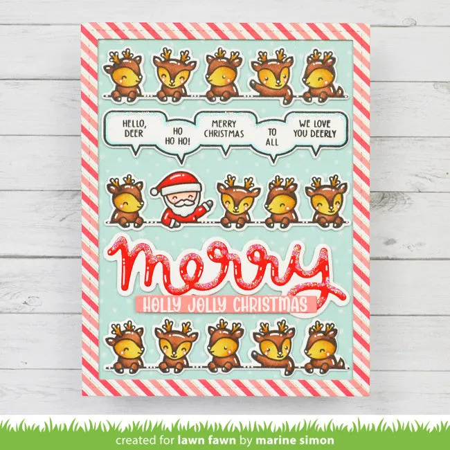 LAWN FAWN: Simply Celebrate Santa | Coloring Stencil