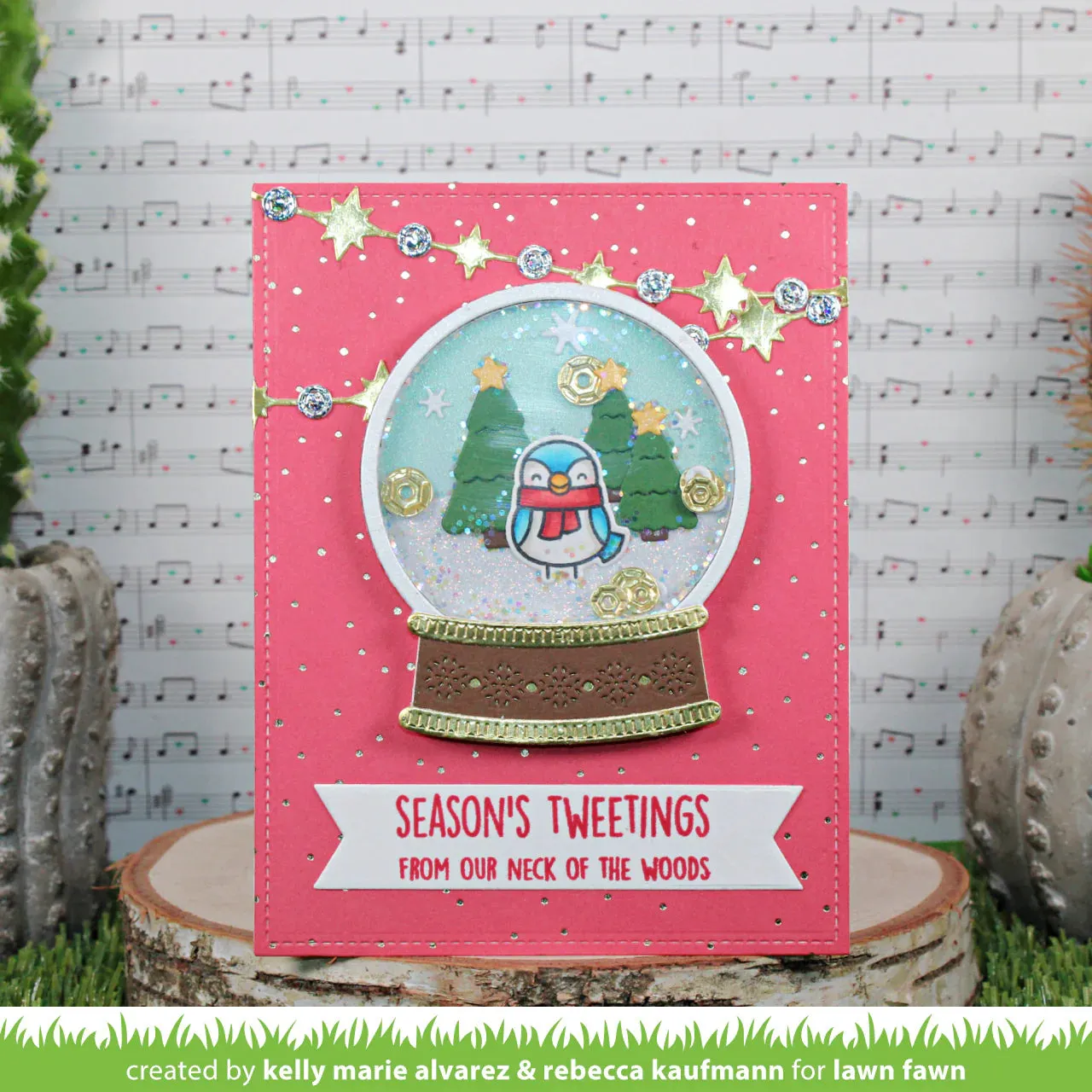 Lawn Fawn - winter birds - clear stamp set