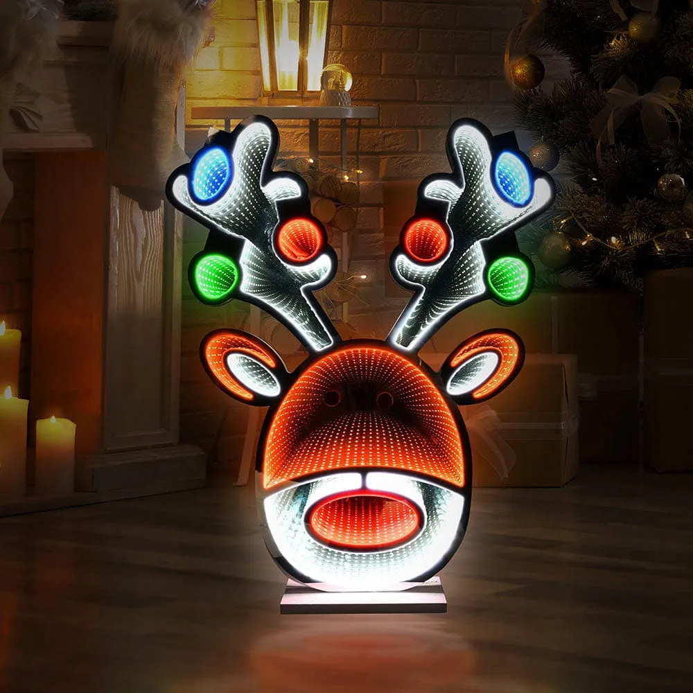 LED Infinity Cute Reindeer Head Light (60cm)
