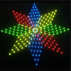 LED Multicolour Star Net Light (180x180cm)