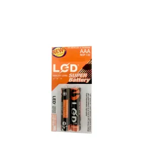 Led Super Battery 1.5 V AAA  2 PCS