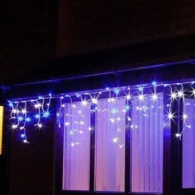 LED White-Blue Icicle Lights (20m)