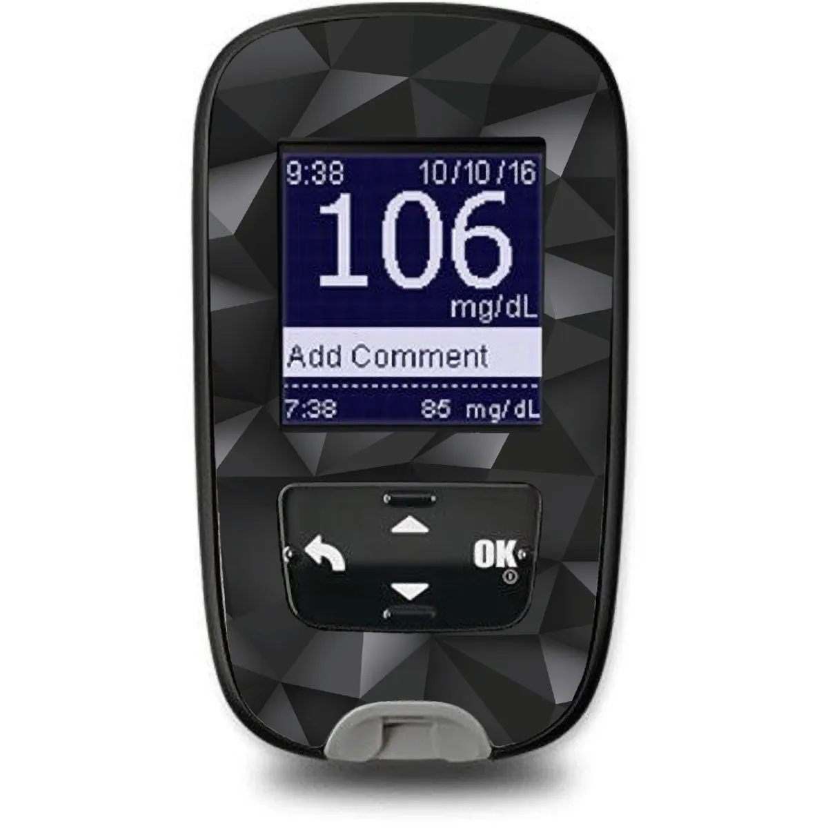 Matte Geometric Sticker for the Accu-Chek Guide Glucometer