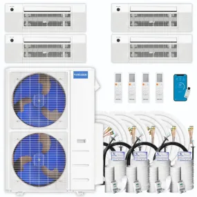 MRCOOL DIY 4th Gen 4-Zone 48,000 BTU 21 SEER (12K   12K   12K   18K) Ductless Mini Split AC and Heat Pump with Ceiling Cassettes