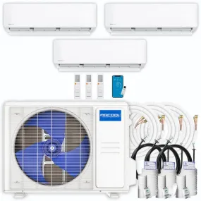 MRCOOL DIY 4th Gen Multi-Zone 3-Zone 36,000 BTU 22 SEER (9K   12K   18K) Ductless Mini-Split Air Conditioner and Heat Pump