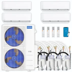 MRCOOL DIY 4th Gen Multi-Zone 4-Zone 48,000 BTU 21 SEER (9K   12K   12K   12K) Ductless Mini-Split Air Conditioner and Heat Pump