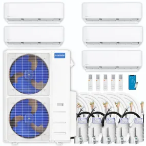 MRCOOL DIY 4th Gen Multi-Zone 5-Zone 48,000 BTU 21 SEER (9K   9K   9K   12K   12K) Ductless Mini-Split Air Conditioner and Heat Pump