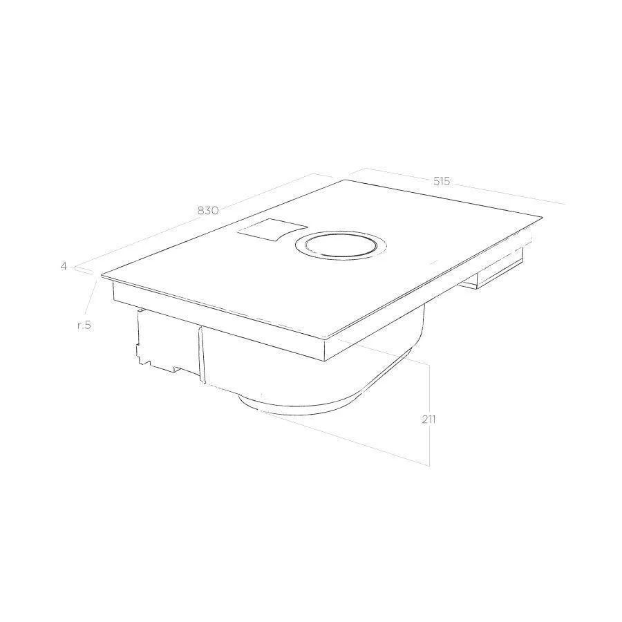 NikolaTesla Switch Combination Hob and Extractor