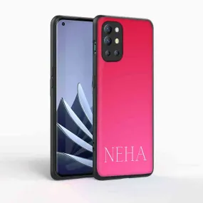 Oneplus 9R Mobile Cover Custom Design Phone Case Back Cover with Calligraphy Name - Gradients