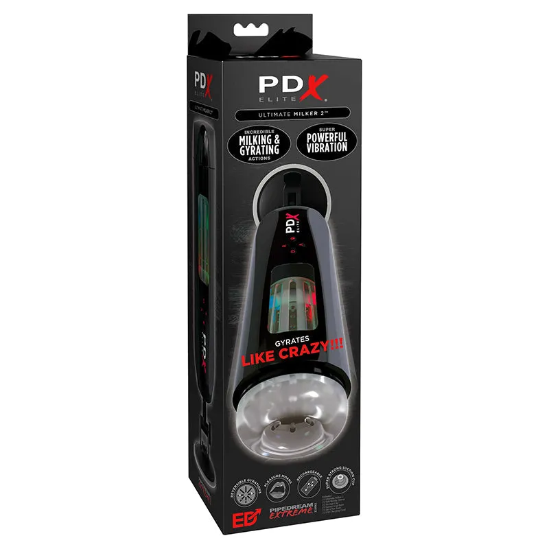 PDX Elite Ultimate Milker 2 Black/Clear