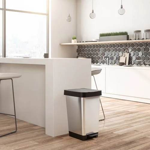Pedal Bin 25L Smart Steel Grey