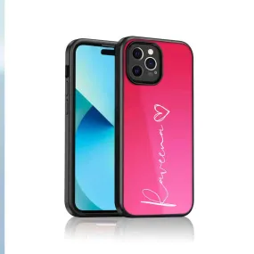 Personalised Phone Case with Signature I Phone 13 Pro Case Pink Mobile Cover