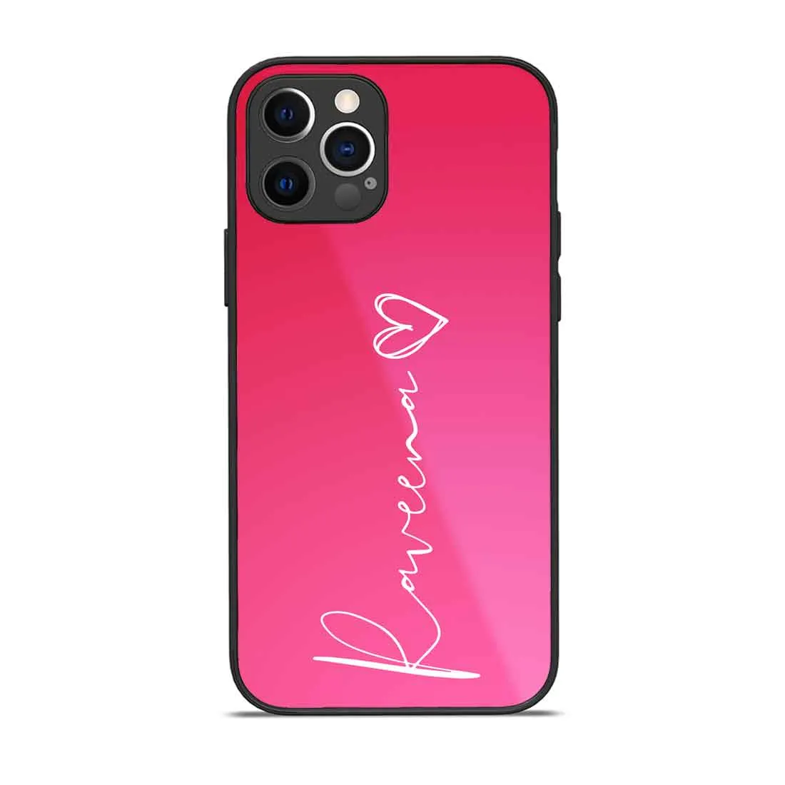 Personalised Phone Case with Signature I Phone 13 Pro Case Pink Mobile Cover