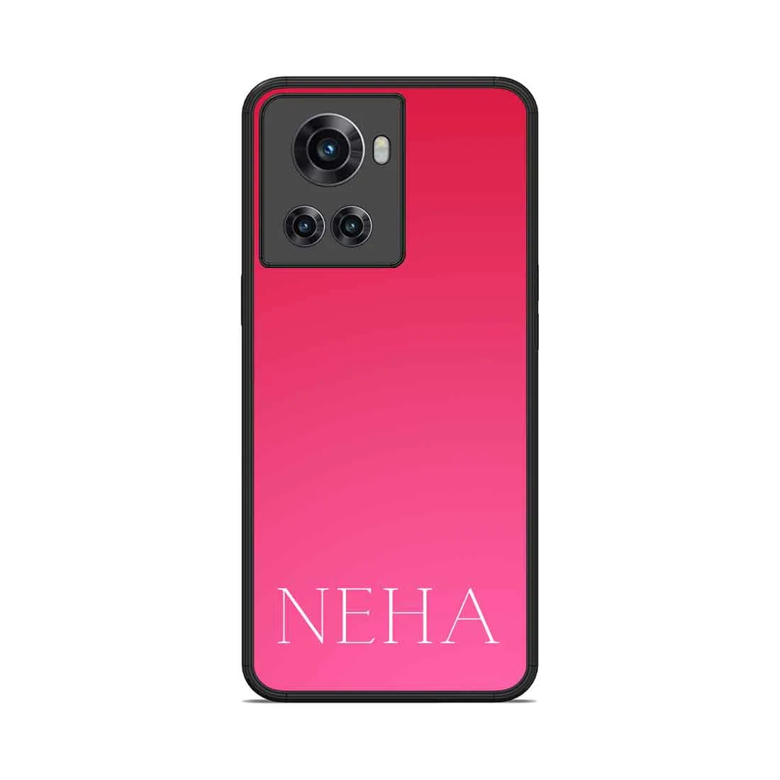 Personalized Mobile Case One Plus 10R Cover With Name -  Gradients