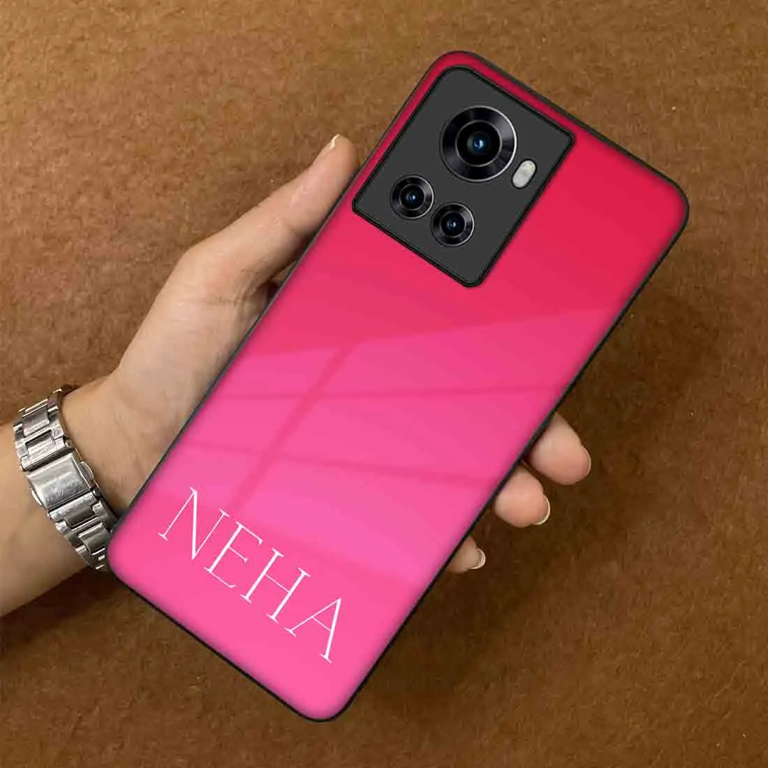 Personalized Mobile Case One Plus 10R Cover With Name -  Gradients