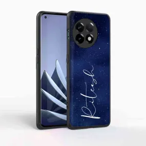 Personalized One Plus 11R Cover With Calligraphy Name - Stars