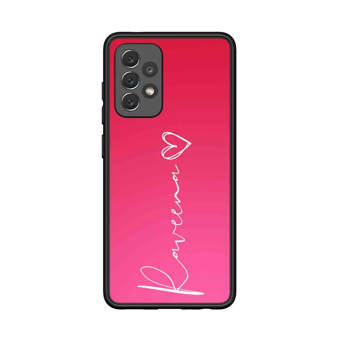 Personalized Samsung Galaxy A72 Cover Designer with Signature Calligraphy Name