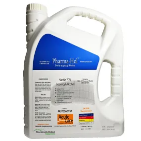 Pharma-Hol Sterile Isopropyl Alcohol 70% IPA / 30% USP WFI Cleaner (Validated Sterile) Gallon Bottle (4/Case)