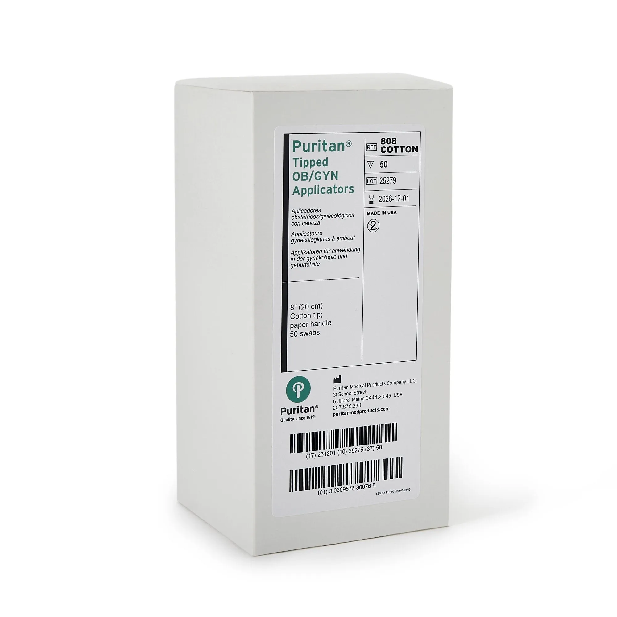 Puritan® OB/GYN Swabstick, 8 Inch Length