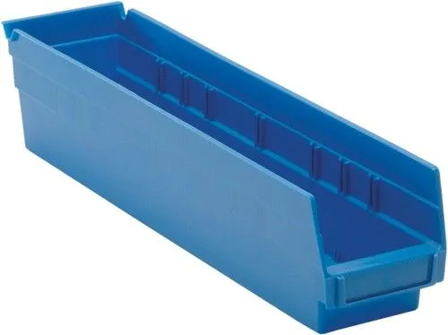 Quantum QSB103 Economy Shelf Bins, 4.13" x 17.88" x 4"