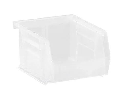 Quantum QUS210CL Ultra Clear-View Stack & Hang Bins, 4.13" x 5.38" x 3"
