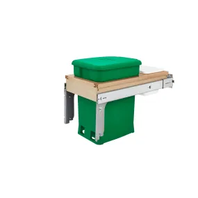 Rev-A-Shelf / 4WCTM-12CKGRSCDM1 / Wood Top Mount Pullout Compost Container